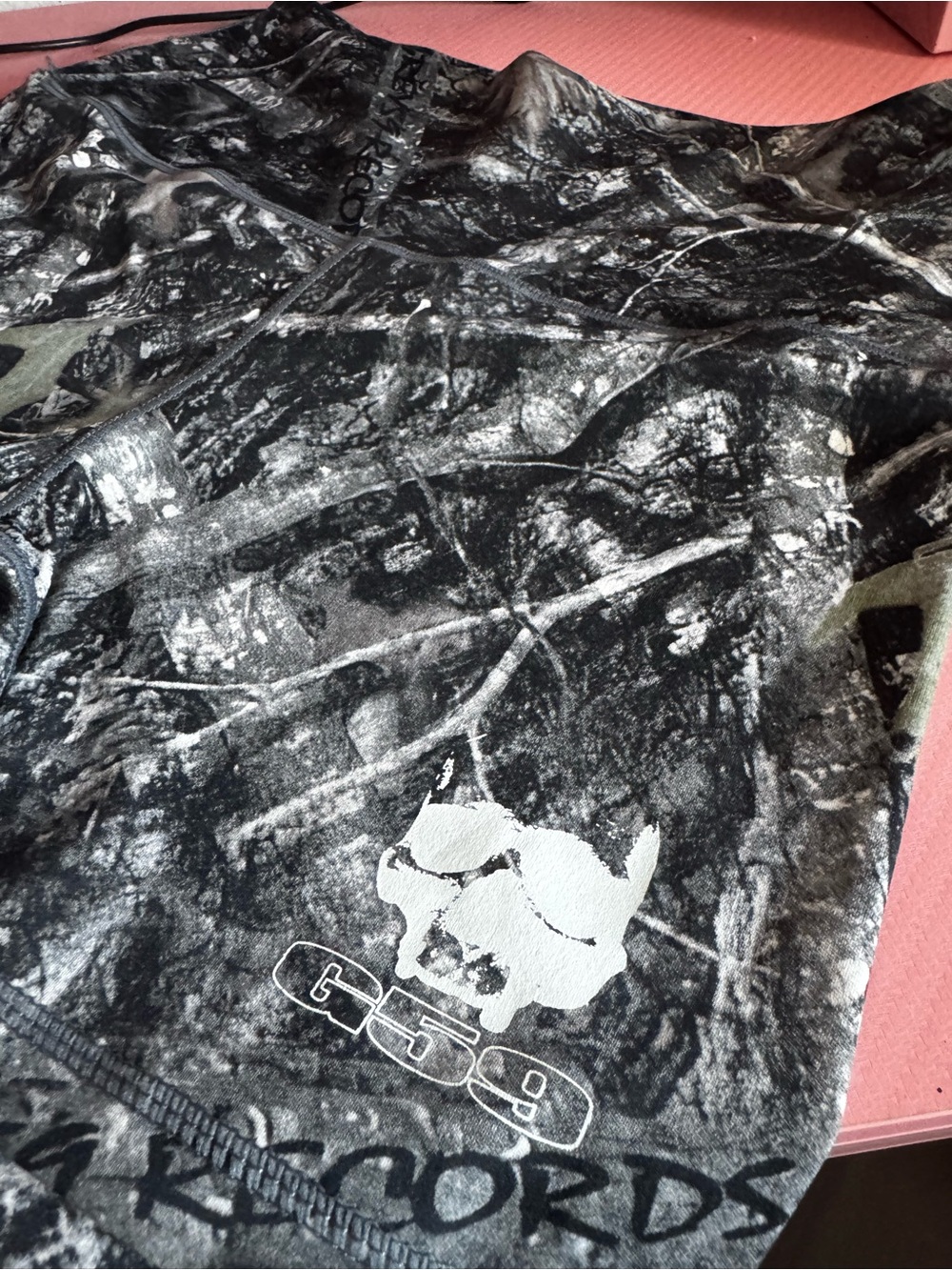 G59 Records Camo Spandex shorts